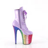 FLAMINGO-1020HG Lavender Holo Patent/Rainbow Glitter