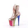 FLAMINGO-1020HG Rose Gold Holo Patent/Rainbow Glitter