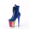 FLAMINGO-1020HG Royal Blue Holo Patent/Rainbow Glitter