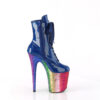 FLAMINGO-1020HG Royal Blue Holo Patent/Rainbow Glitter