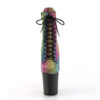 FLAMINGO-1020RS Rainbow Rhinestone/Black Matte