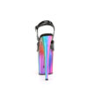 FLAMINGO-809RC Black Patent/Rainbow Chrome