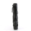 RAPTURE-1020 Black Faux Leather/Black Matte