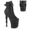 RAPTURE-1032 Black Faux Leather/Black Matte