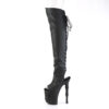 RAPTURE-3019 Black Faux Leather/Black Matte