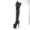 RAPTURE-3028 Black Stretch. Faux Leather/Black Matte