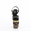 RAPTURE-809-LT Black Faux Leather/Satin Brass Chrome