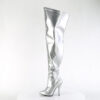 SEDUCE-3000WC Silver Stretch Metallic Pu