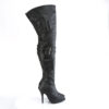 SEDUCE-3019 Black Faux Leather