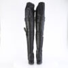 SEDUCE-3080 Black Stretch. Faux Leather