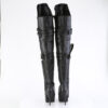 SEDUCE-3080 Black Stretch. Faux Leather