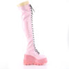 SHAKER-374-1 Baby Pink Hologram Stretch Patent