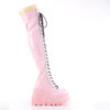 SHAKER-374 Baby Pink Hologram Stretch Patent