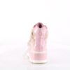 SLACKER-50 Baby Pink Holographic Patent-Pink Multi Glitter