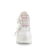 SLACKER-50 White Holographic Patent-Baby Pink Multi Glitter