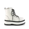 SLACKER-55 White Vegan Leather