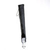 SPECTATOR-3019 Black Faxur Leather/Clear-Silver Chrome