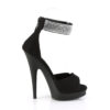 SULTRY-625 Black Faux Suede/Black Matte