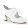 WIGGLE-32 White Faux Leather