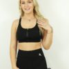 Matte Black Tie up Gym Short