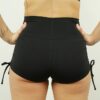 Matte Black Tie up Gym Short