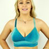 Velveteratti Bikini Bra &#8211; Glitter Turquoise