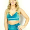 Velveteratti Bikini Bra &#8211; Glitter Turquoise