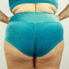 Velveteratti Turquoise Mid Waisted BRAZIL Scrunchie Bum Shorts &#8211; Plus Size | Pole Wear