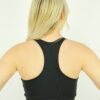 Matte Black Knot Sports Bra