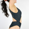 Carbon Animal Twisty Leotard Bodysuit