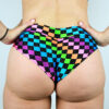 Checkerboard BRAZIL Fit Scrunchie Bum Shorts