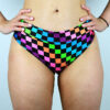 Checkerboard BRAZIL Fit Scrunchie Bum Shorts