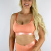 Crystal Strappy Bralette &#8211; Peach