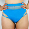 FELIX High Waist Strap Scrunch Bum Short &#8211; ELECTRIC BLUE