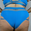 FELIX High Waist Strap Scrunch Bum Short &#8211; ELECTRIC BLUE