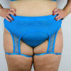 FELIX Mid Waist Open Mesh Garter Short &#8211; ELECTRIC BLUE | Pole Wear