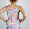 Girls Retro Sparkle Sleeveless One Piece Leotard For Gymnastics