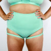 Hamilton Super High Waist Garter Short &#8211; MINT