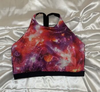 Galaxy High Neck Crop - Size S