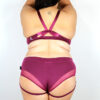 Maddox Low Waist Garter Short &#8211; Plum