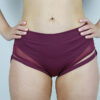 Maddox Low Waist Garter Short &#8211; Plum