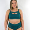 Maddox Mesh Sports Bra &#8211; Emerald