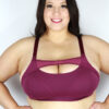 Maddox Mesh Sports Bra &#8211; Plum