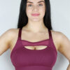 Maddox Mesh Sports Bra &#8211; Plum