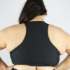 Matte Black Knot Sports Bra &#8211; Plus Size