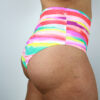 Sherbet Mid Waisted BRAZIL Scrunchie Bum Shorts | Pole Wear