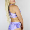 Tutti Frutti Mid Waisted BRAZIL Scrunch Bum Shorts &#8211; Grape | Pole Wear