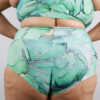 Tutti Frutti High Waisted BRAZIL Scrunchie Bum Shorts &#8211; Plus Size APPLE | Pole Wear