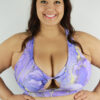 Tutti Frutti Knot Sports Bra &#8211; Plus Size GRAPE