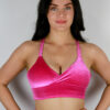 Velvet Sparkle Bikini Bra &#8211; Pink
